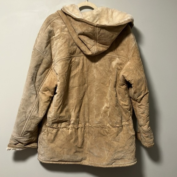 Gallery vintage leather heavy hooded jacket - Picture 5 of 5